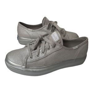 Keds Girls Size 3 Triple‎ Kick Metallic Sneakers